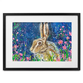 Contemplative Hare Framed Art Print Contemplative Hare Framed Art Print wall art product Jane Brookshaw