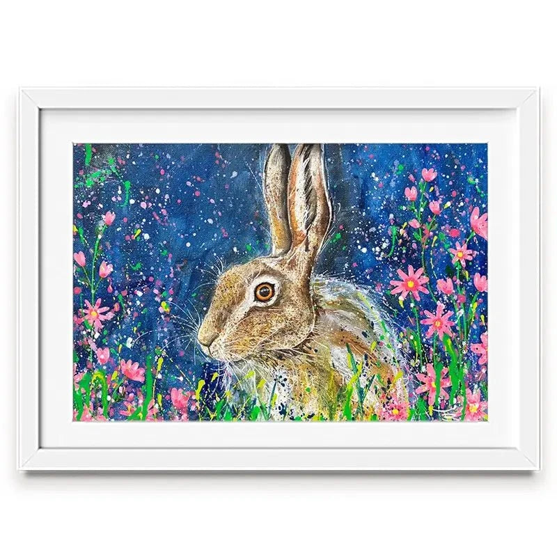 Contemplative Hare Framed Art Print Contemplative Hare Framed Art Print wall art product Jane Brookshaw
