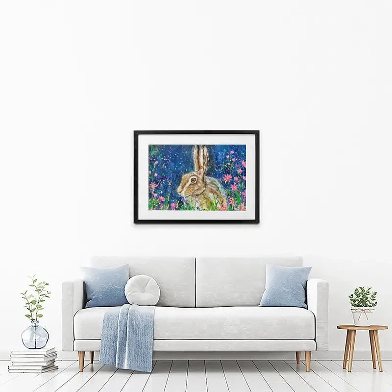 Contemplative Hare Framed Art Print Contemplative Hare Framed Art Print wall art product Jane Brookshaw