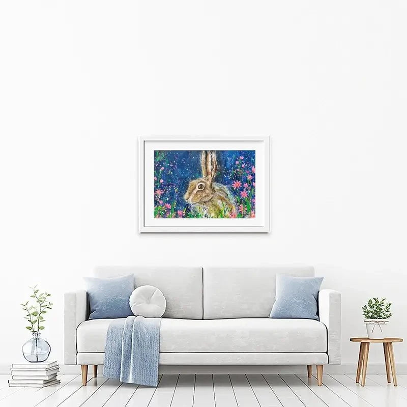 Contemplative Hare Framed Art Print Contemplative Hare Framed Art Print wall art product Jane Brookshaw