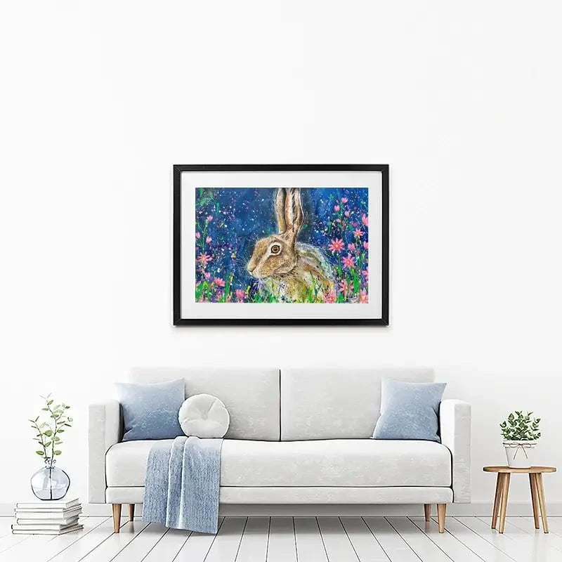 Contemplative Hare Framed Art Print Contemplative Hare Framed Art Print wall art product Jane Brookshaw
