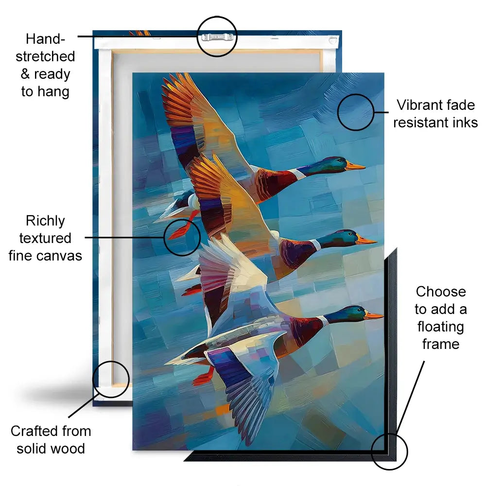 Contemporary Ducks Oversized Canvas Print Contemporary Ducks Oversized Canvas Print wall art product David Alexander Elder