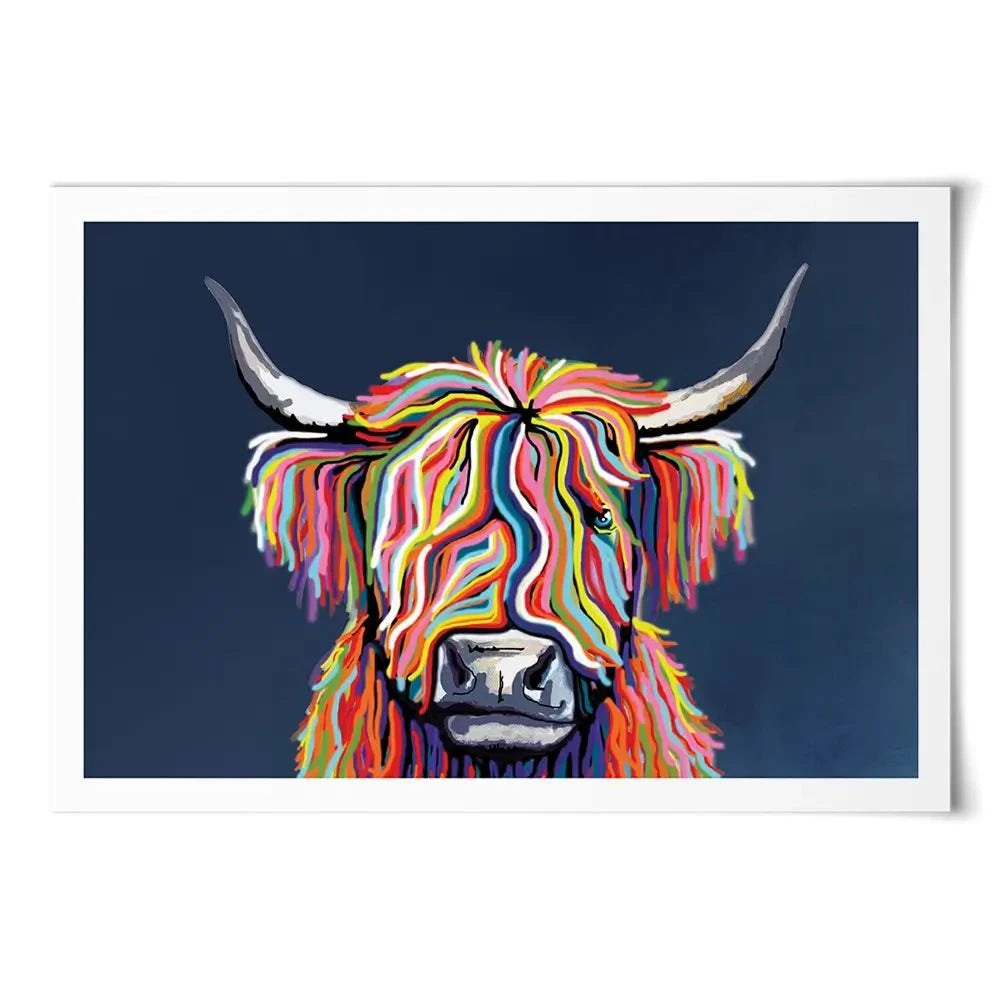 Coo In Navy Blue Art Print Coo In Navy Blue Art Print | Coo in Navy Blue Artwork | Coo Blue Art wall art product Independent