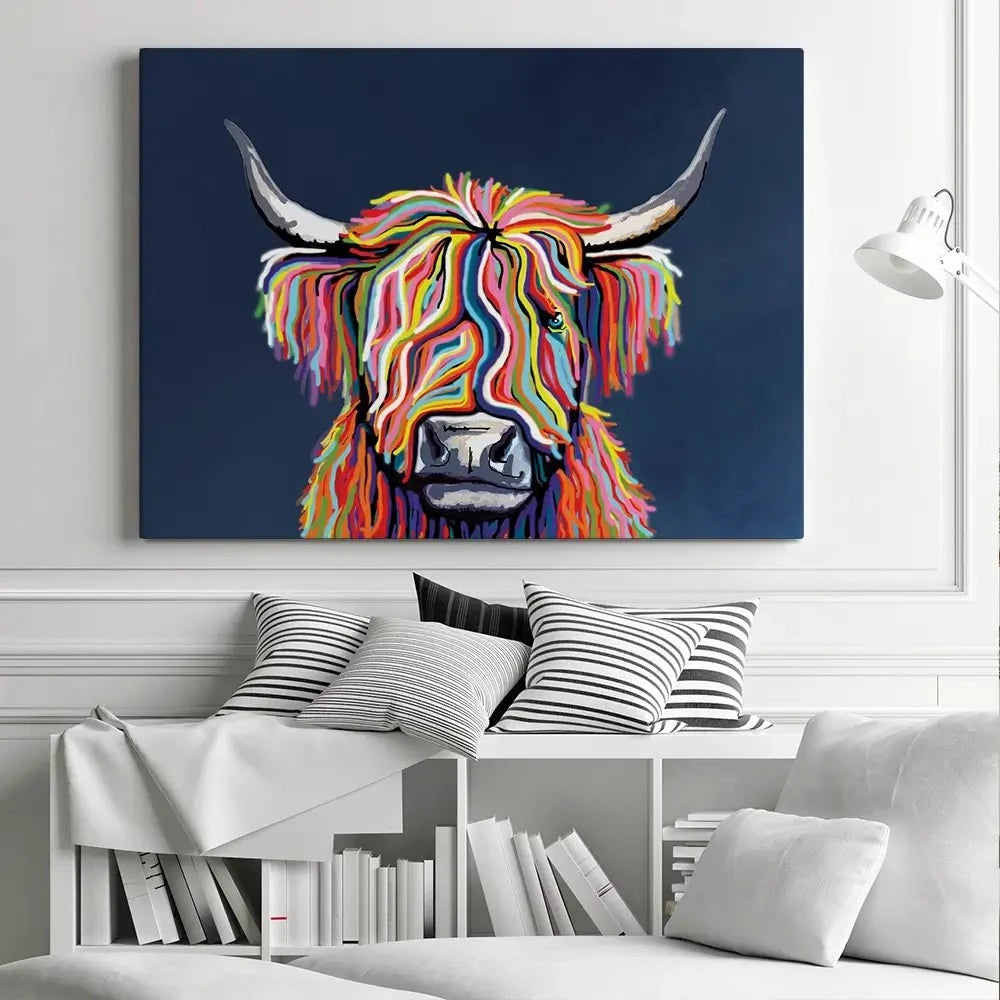 Coo In Navy Blue Canvas Print Coo In Navy Blue Canvas Print | Coo in Navy Blue Artwork | Coo Artwork wall art product Independent