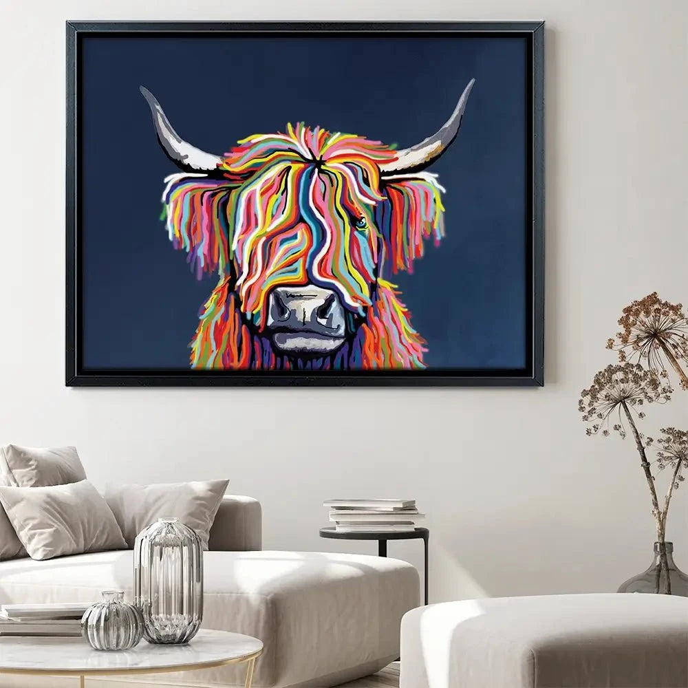 Coo In Navy Blue Canvas Print Coo In Navy Blue Canvas Print | Coo in Navy Blue Artwork | Coo Artwork wall art product Independent