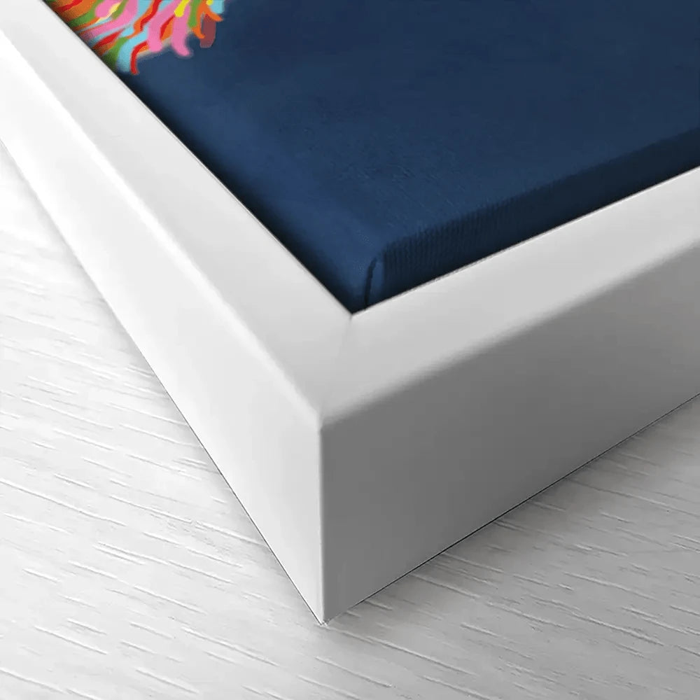 Coo In Navy Blue Canvas Print Coo In Navy Blue Canvas Print | Coo in Navy Blue Artwork | Coo Artwork wall art product Independent