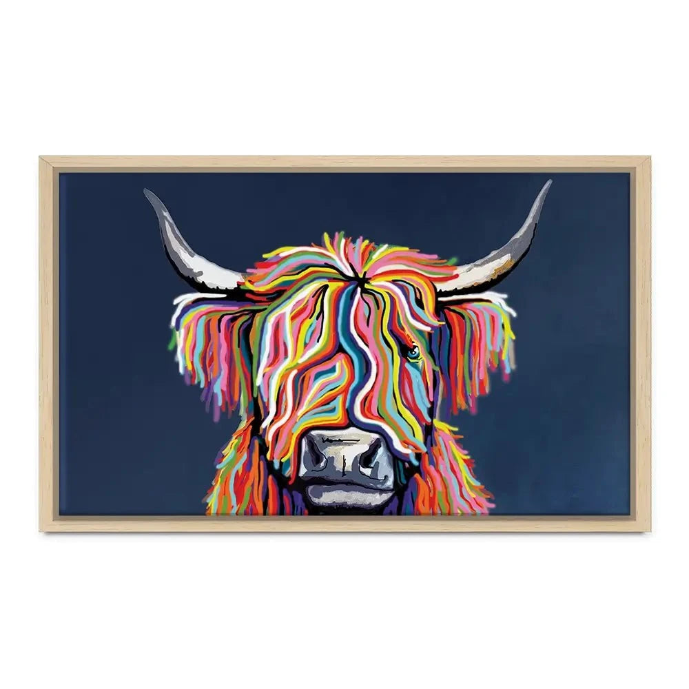 Coo In Navy Blue Canvas Print Coo In Navy Blue Canvas Print | Coo in Navy Blue Artwork | Coo Artwork wall art product Independent