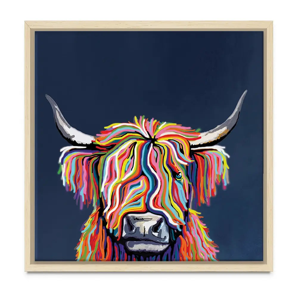 Coo In Navy Blue Oversized Canvas Print Coo In Navy Blue Oversized Canvas Print wall art product Art Print Shop