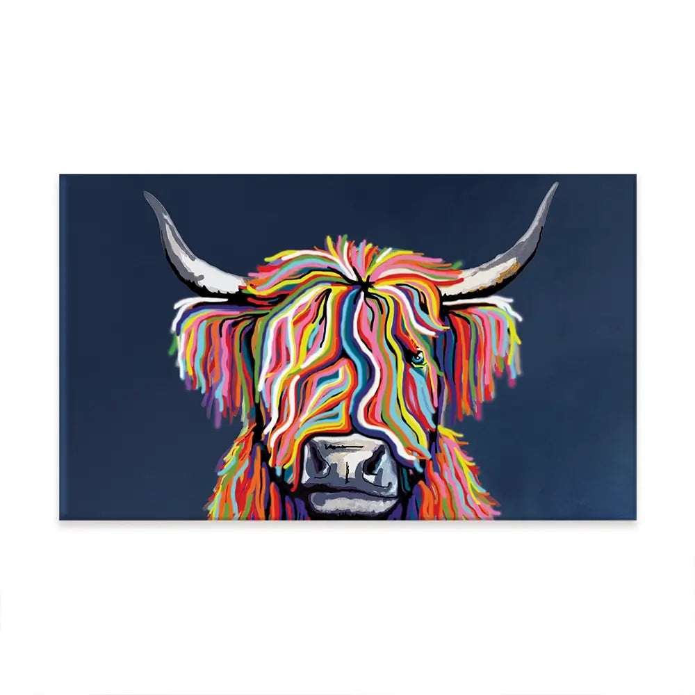 Coo In Navy Blue Oversized Canvas Print Coo In Navy Blue Oversized Canvas Print wall art product Art Print Shop