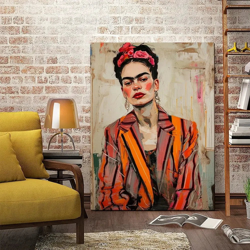 Cool Frida Canvas Print Cool Frida Canvas Print wall art product Treechild