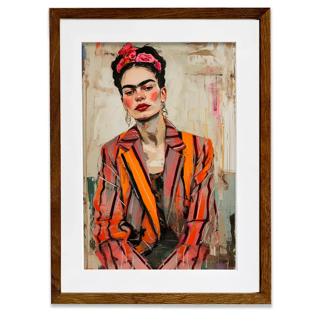 Cool Frida Framed Art Print Cool Frida Framed Art Print wall art product Treechild