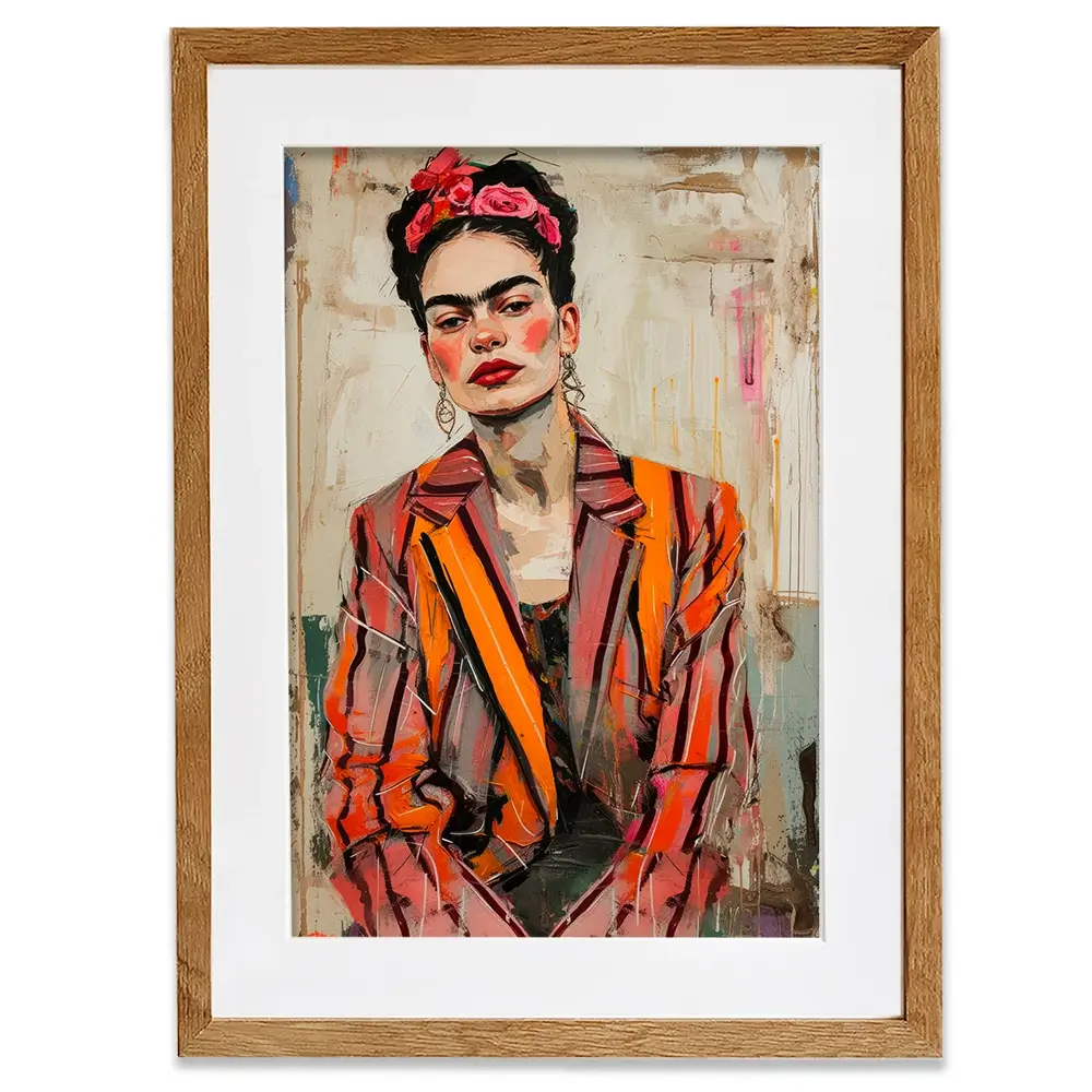 Cool Frida Framed Art Print Cool Frida Framed Art Print wall art product Treechild