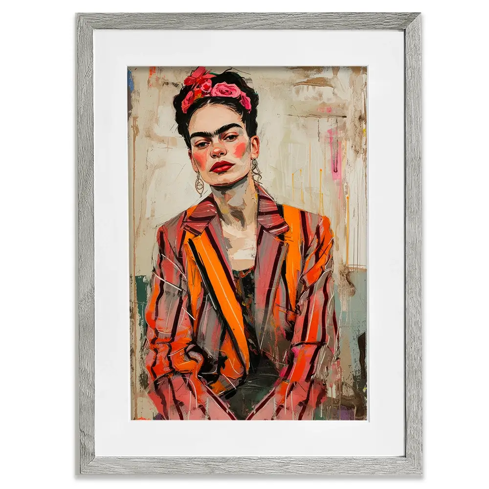 Cool Frida Framed Art Print Cool Frida Framed Art Print wall art product Treechild