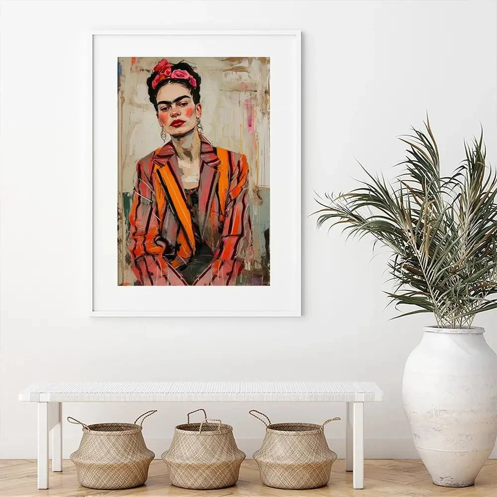 Cool Frida Framed Art Print Cool Frida Framed Art Print wall art product Treechild