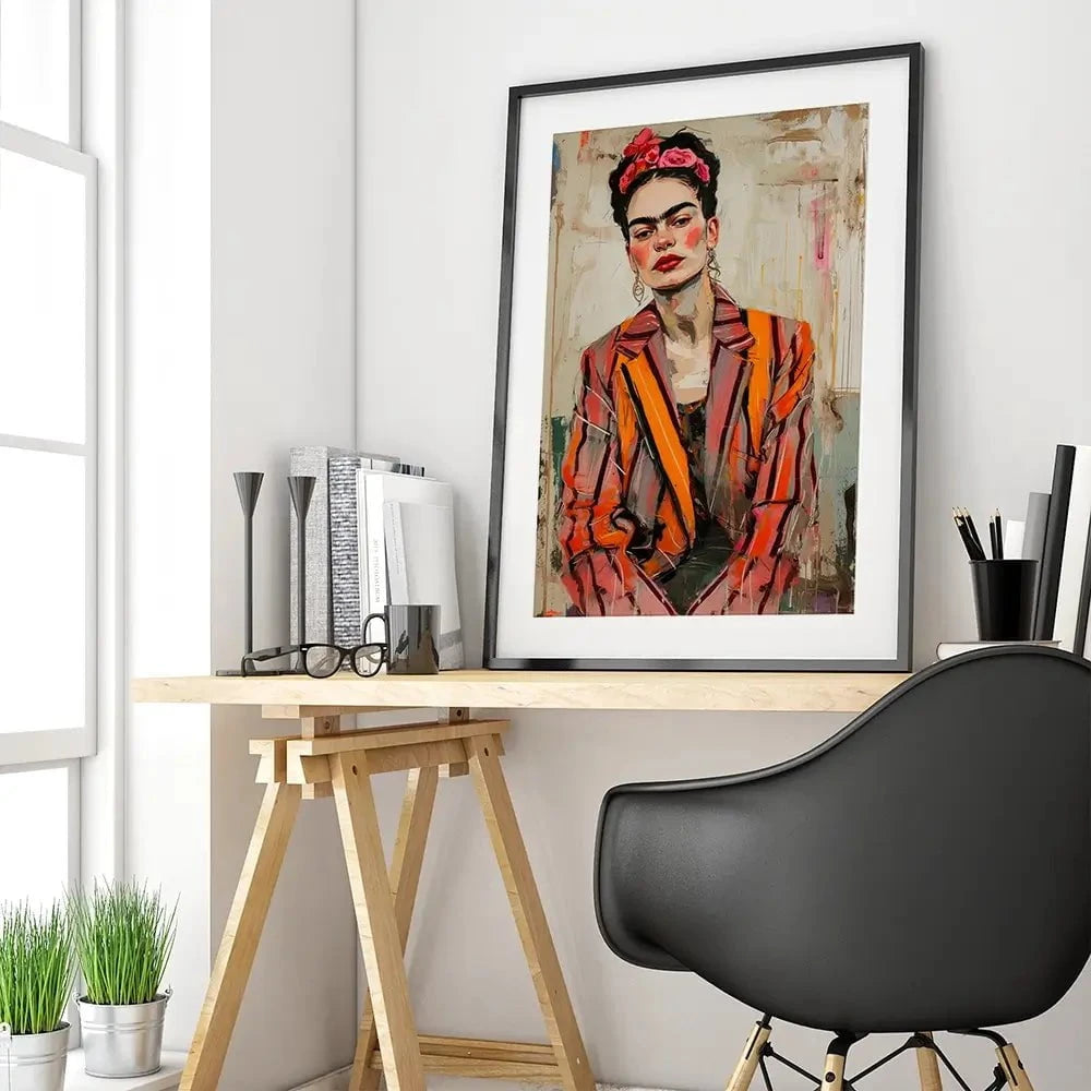 Cool Frida Framed Art Print Cool Frida Framed Art Print wall art product Treechild
