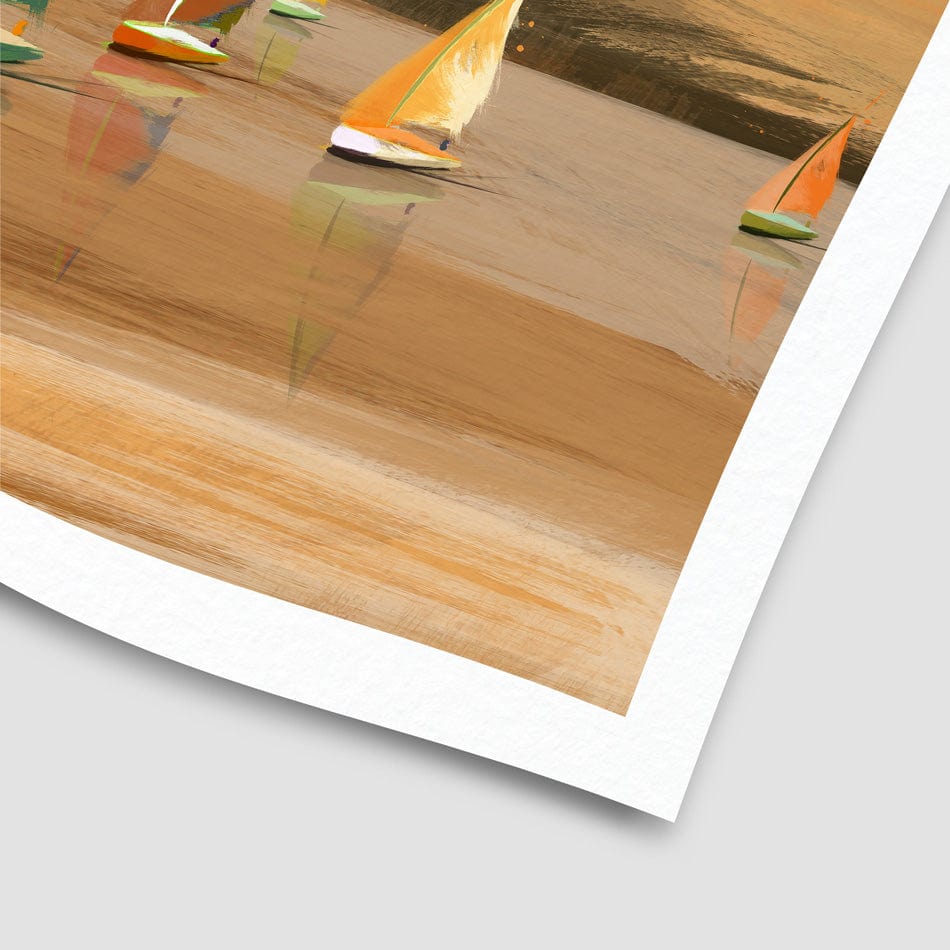 Copper Boats Art Print wall art product Aimee Linzi