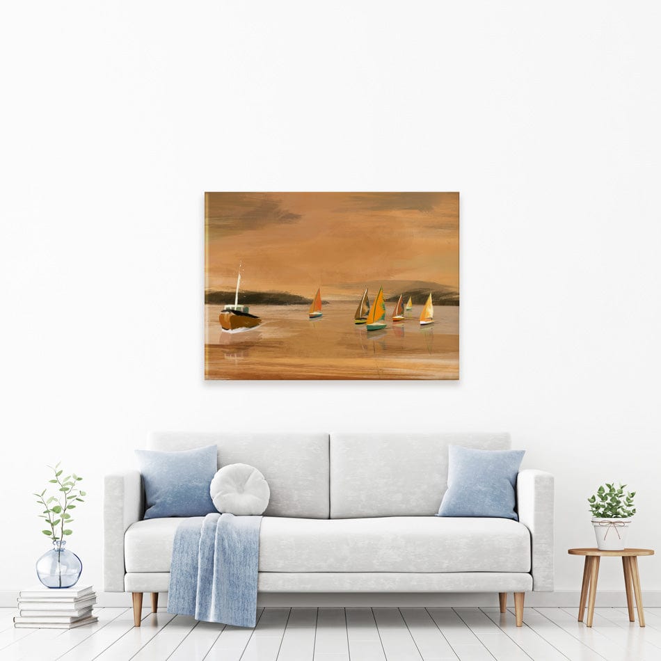 Copper Boats Canvas Print wall art product Aimee Linzi