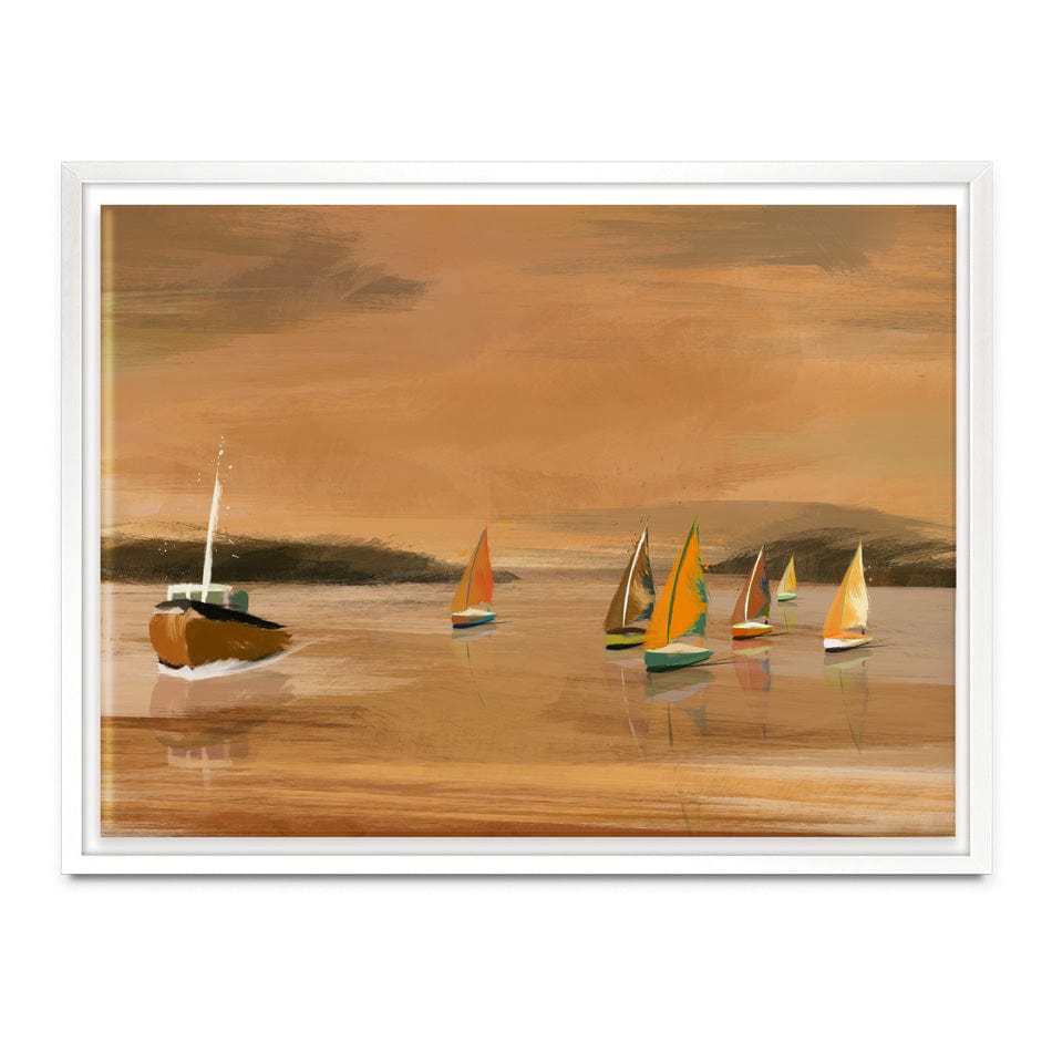 Copper Boats Canvas Print wall art product Aimee Linzi