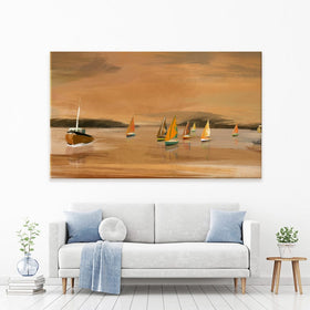 Copper Boats Canvas Print wall art product Aimee Linzi