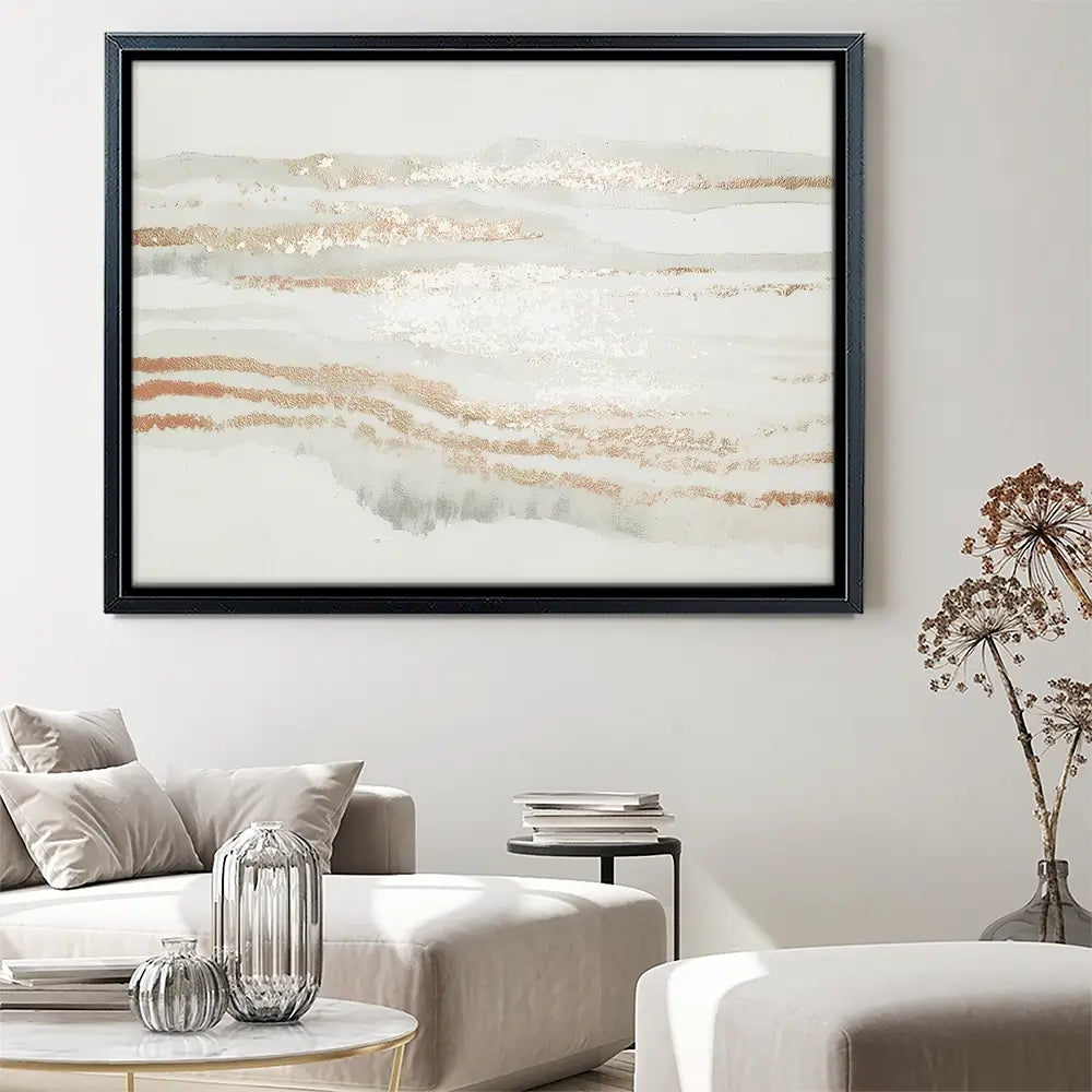 Copper Stripe Field Canvas Print Copper Stripe Field Canvas Print wall art product Chromatic Storm Studio
