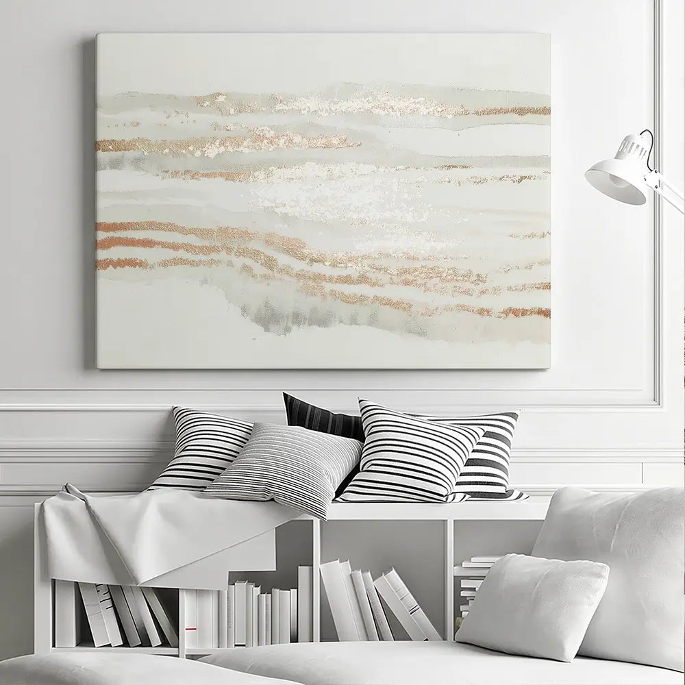 Copper Stripe Field Canvas Print Copper Stripe Field Canvas Print wall art product Chromatic Storm Studio