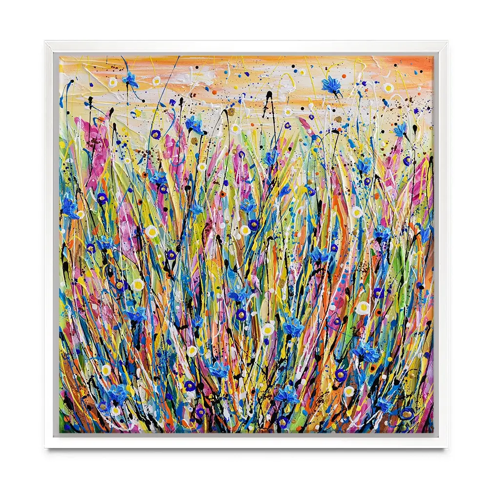 Cornflower Canvas Print Cornflower Canvas Print wall art product Olga Tkachyk