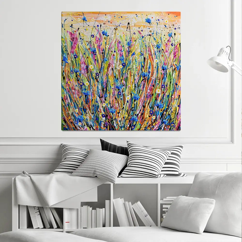 Cornflower Canvas Print Cornflower Canvas Print wall art product Olga Tkachyk