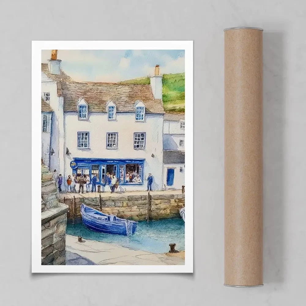 Cornish Quayside Art Print Cornish Quayside Art Print wall art product David Alexander Elder