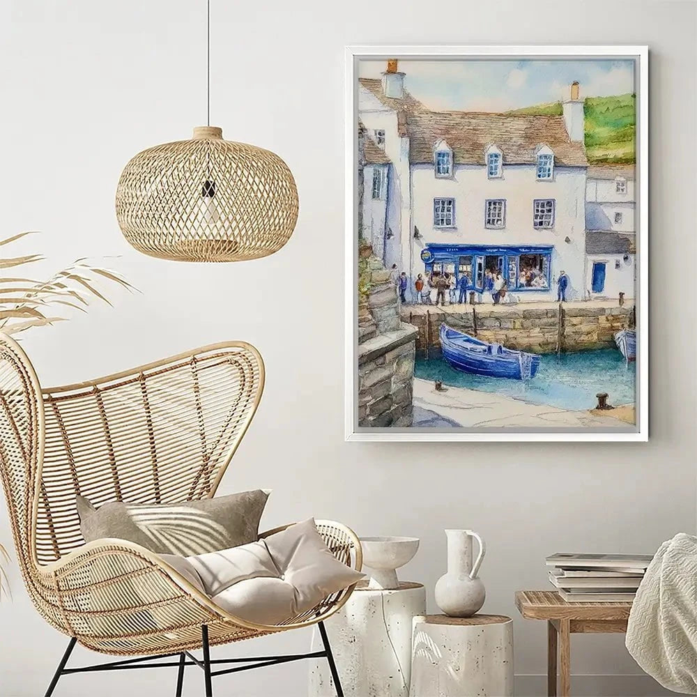 Cornish Quayside Canvas Print Cornish Quayside Canvas Print wall art product David Alexander Elder