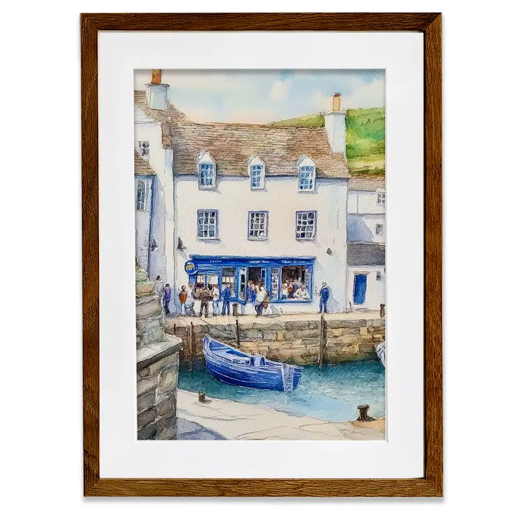 Cornish Quayside Framed Art Print Cornish Quayside Framed Art Print wall art product David Alexander Elder