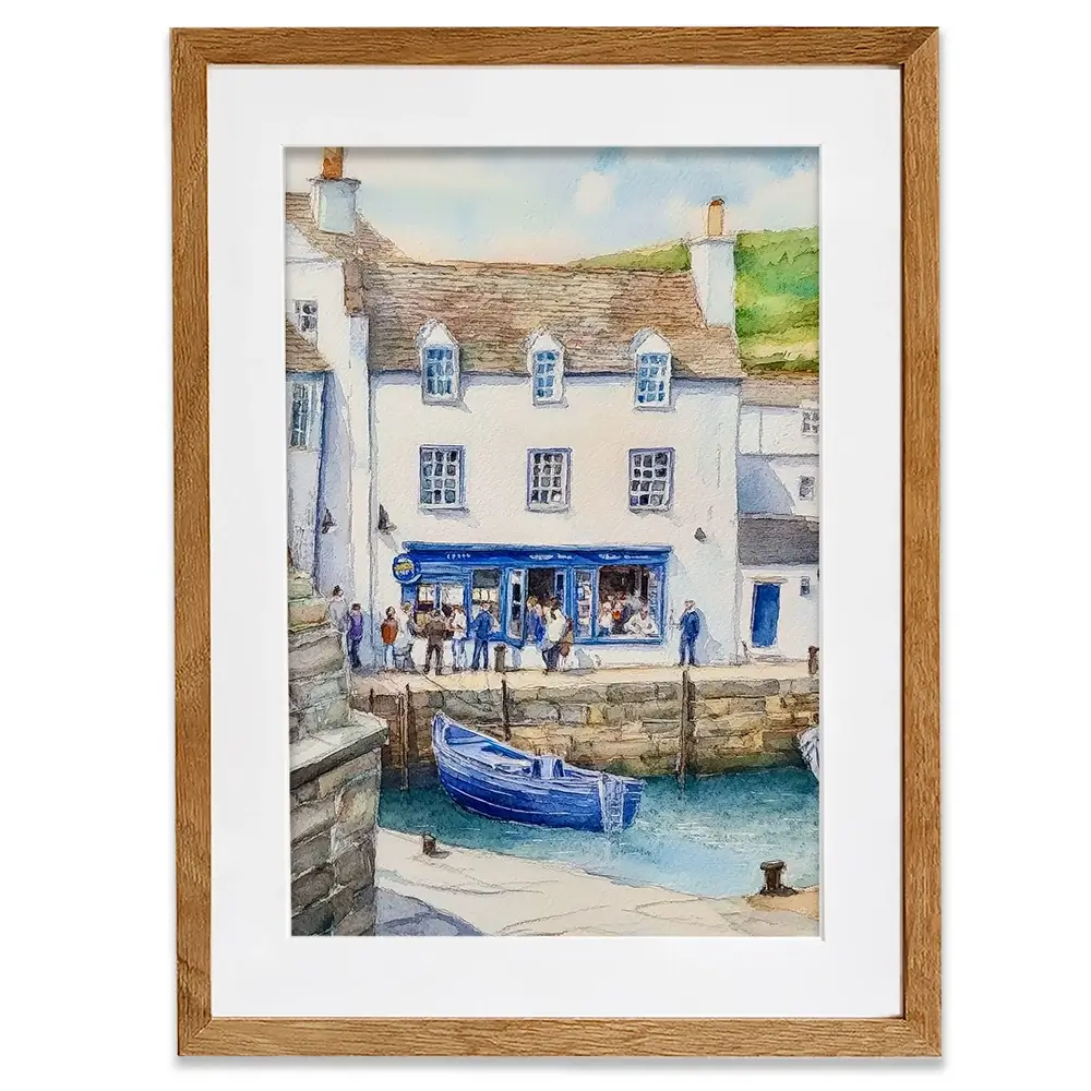 Cornish Quayside Framed Art Print Cornish Quayside Framed Art Print wall art product David Alexander Elder