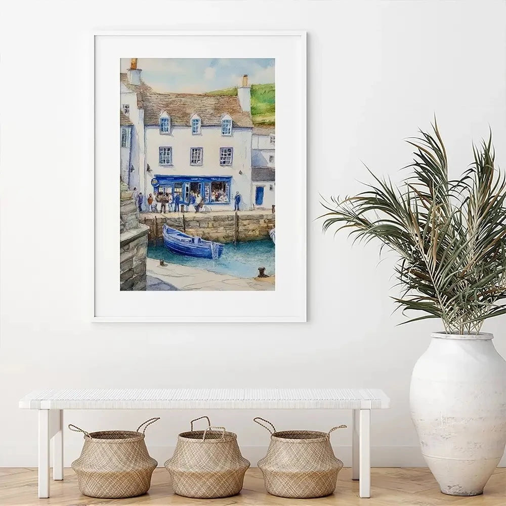 Cornish Quayside Framed Art Print Cornish Quayside Framed Art Print wall art product David Alexander Elder