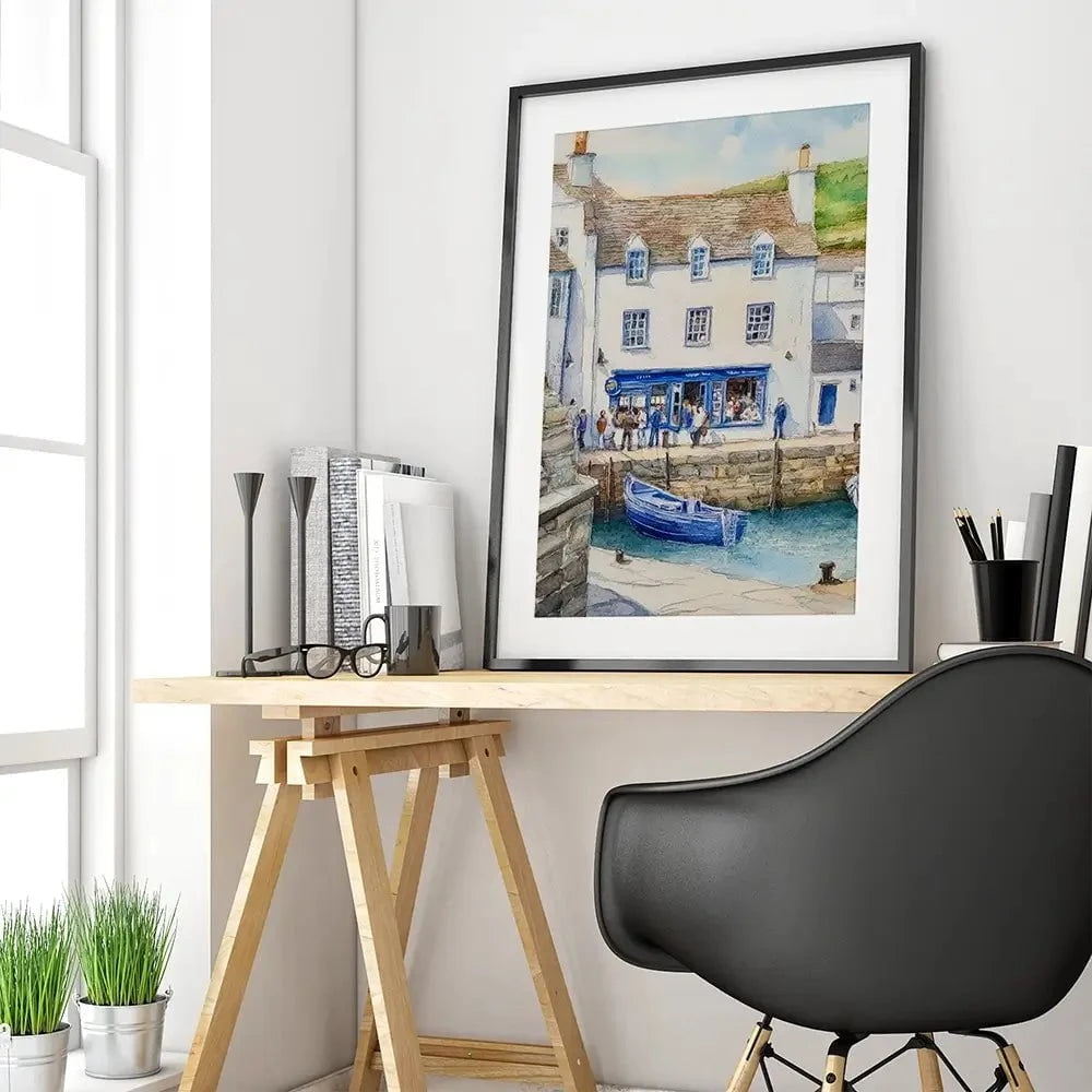Cornish Quayside Framed Art Print Cornish Quayside Framed Art Print wall art product David Alexander Elder
