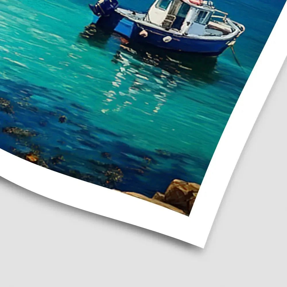 Cornwall Coastal Village Art Print Cornwall Coastal Village Art Print wall art product David Alexander Elder