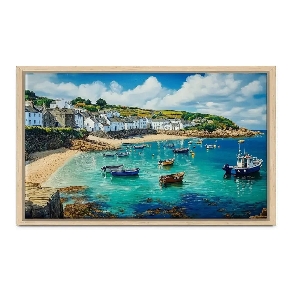 Cornwall Coastal Village Canvas Print Cornwall Coastal Village Canvas Print wall art product David Alexander Elder