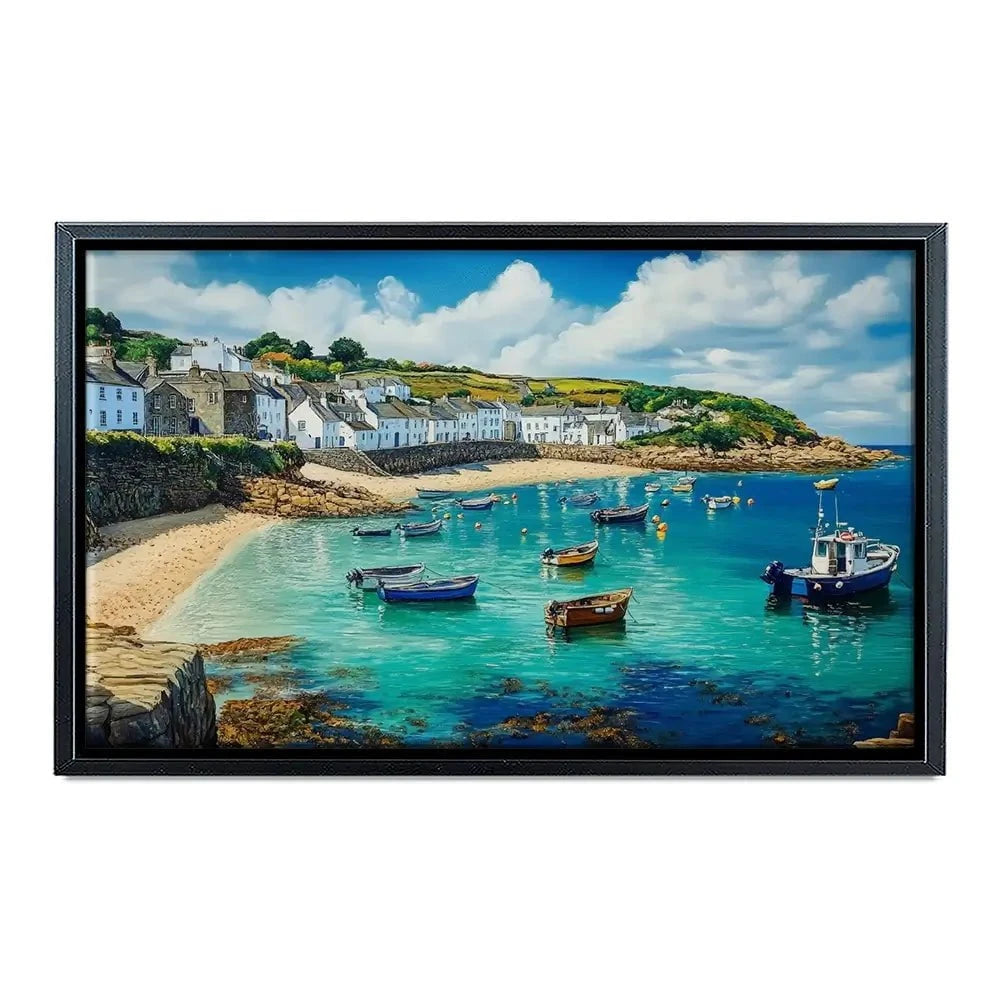 Cornwall Coastal Village Canvas Print Cornwall Coastal Village Canvas Print wall art product David Alexander Elder