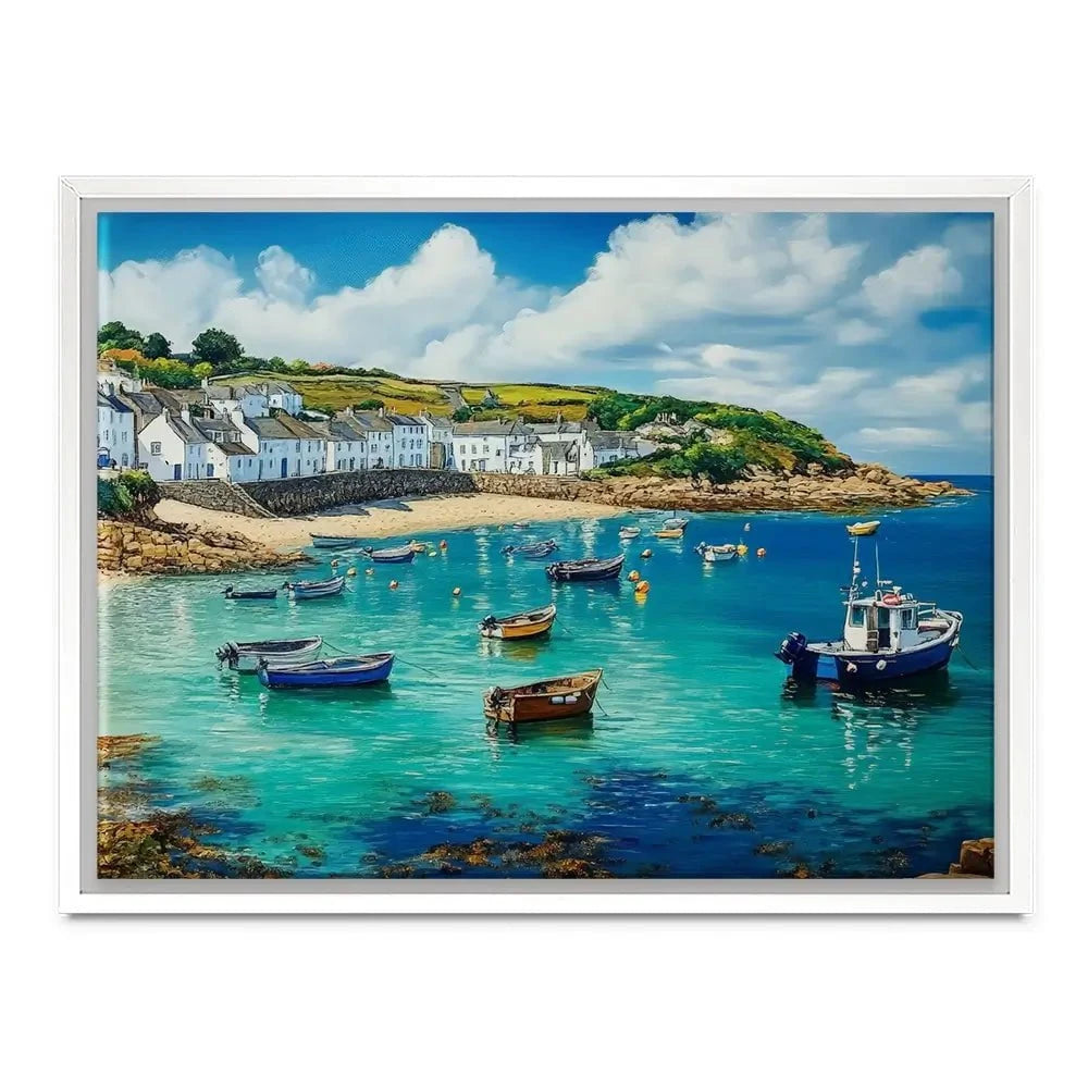 Cornwall Coastal Village Canvas Print Cornwall Coastal Village Canvas Print wall art product David Alexander Elder