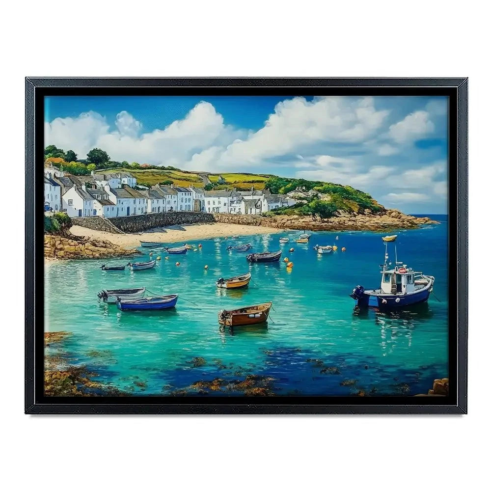 Cornwall Coastal Village Canvas Print Cornwall Coastal Village Canvas Print wall art product David Alexander Elder
