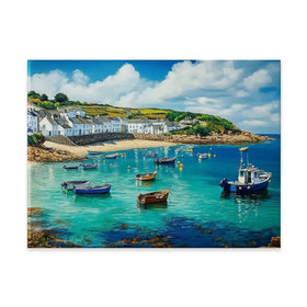 Cornwall Coastal Village Canvas Print Cornwall Coastal Village Canvas Print wall art product David Alexander Elder