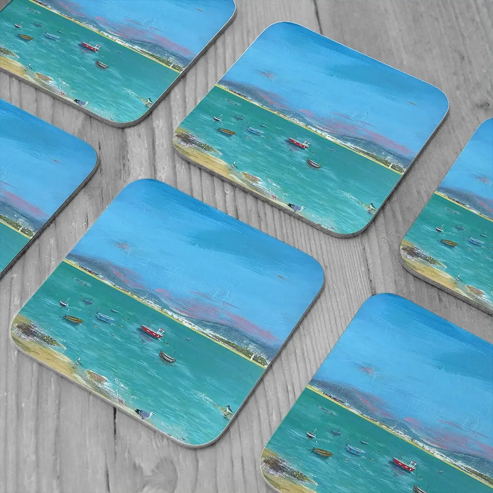 Cornwall Scene Coaster Set Cornwall Scene Coaster Set wall art product Karen Sutton
