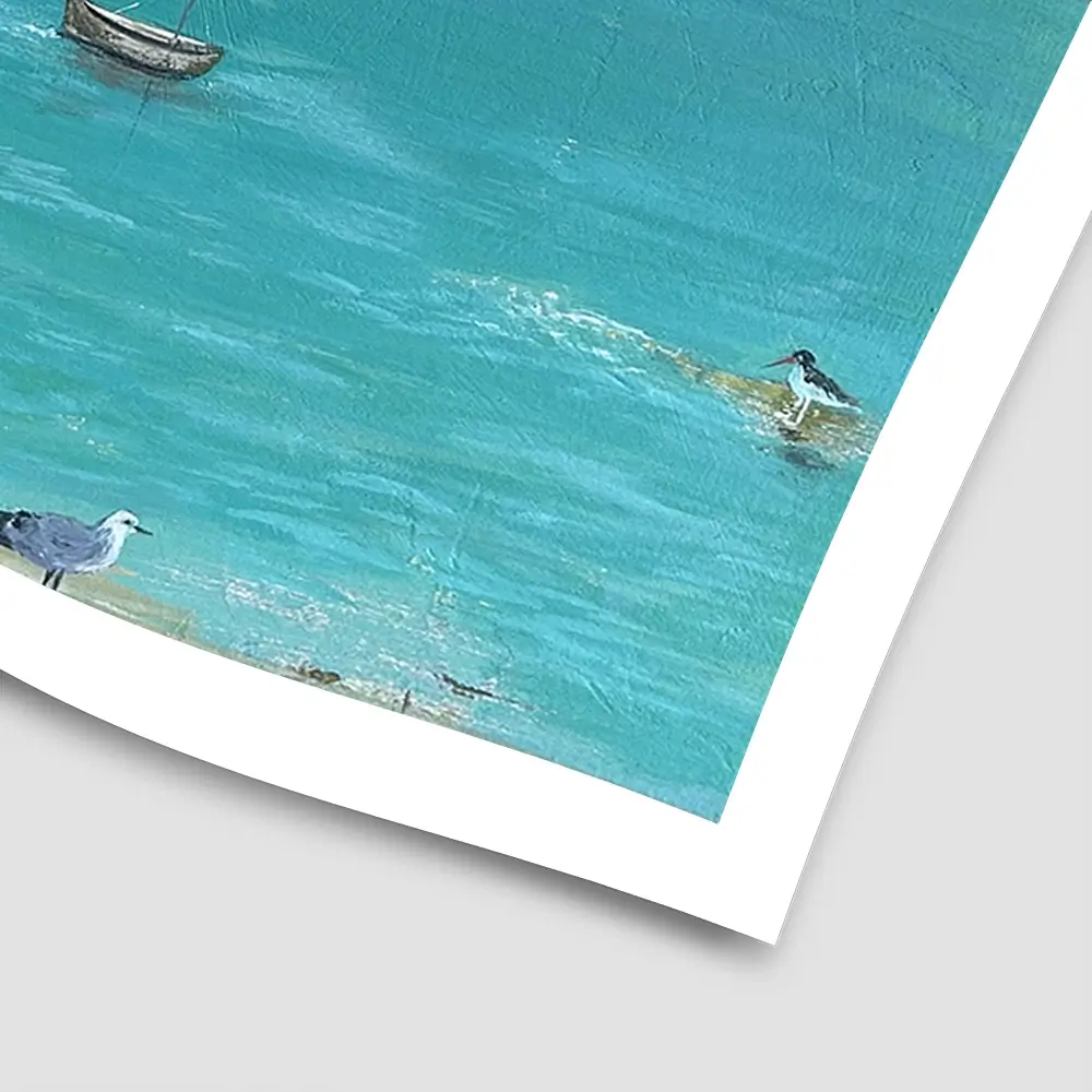 Cornwall Scene Square Art Print Cornwall Scene Square Art Print wall art product Karen Sutton