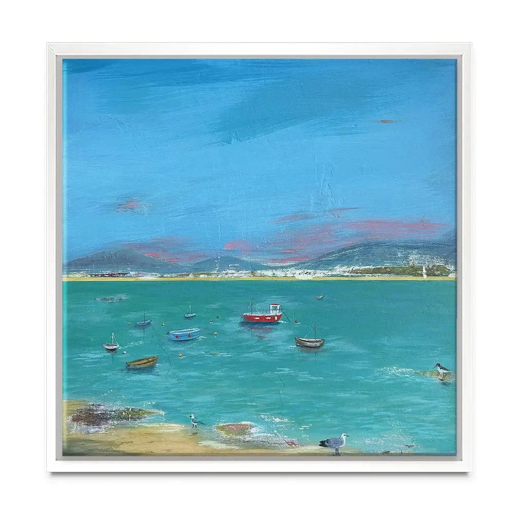 Cornwall Scene Square Canvas Print Cornwall Scene Square Canvas Print wall art product Karen Sutton