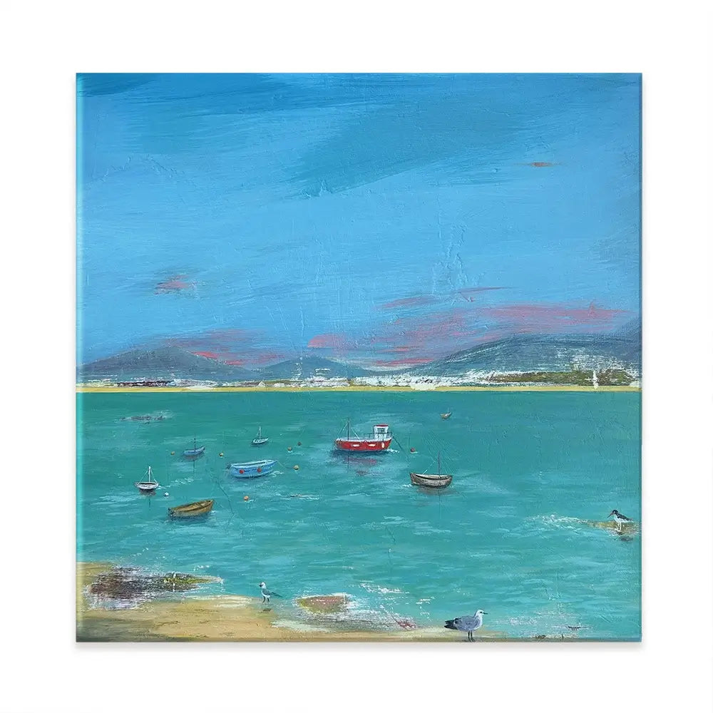 Cornwall Scene Square Canvas Print Cornwall Scene Square Canvas Print wall art product Karen Sutton