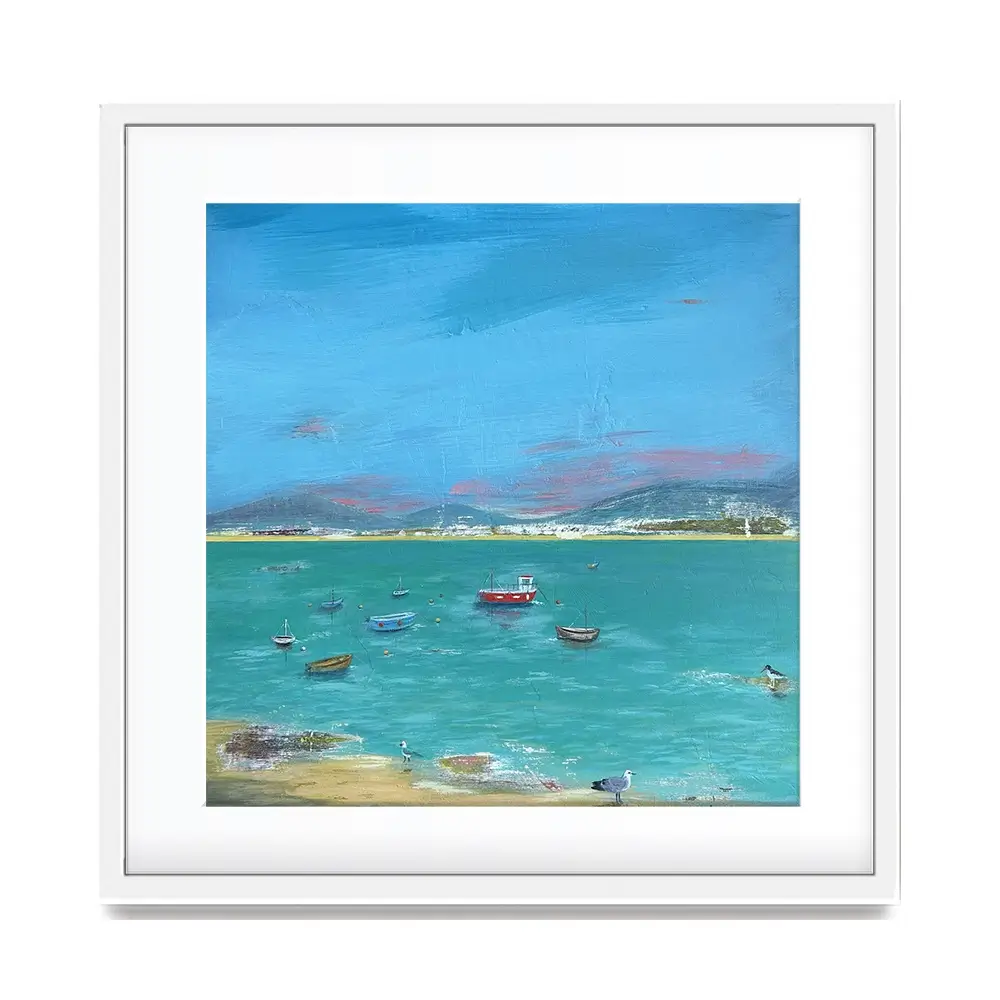 Cornwall Scene Square Framed Art Print Cornwall Scene Square Framed Art Print wall art product Karen Sutton