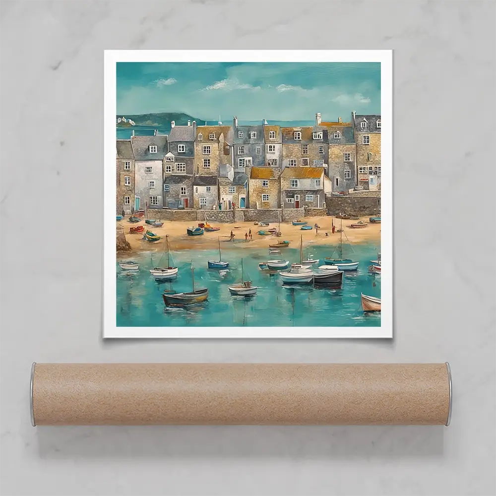Cornwall Spring Square Art Print Cornwall Spring Square Art Print wall art product David Alexander Elder