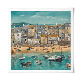 Cornwall Spring Square Art Print Cornwall Spring Square Art Print wall art product David Alexander Elder