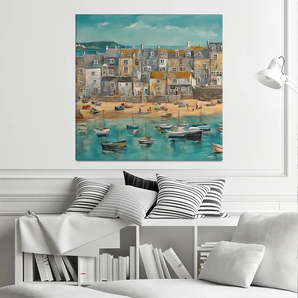 Cornwall Spring Square Canvas Print Cornwall Spring Square Canvas Print wall art product David Alexander Elder