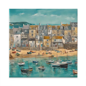 Cornwall Spring Square Canvas Print Cornwall Spring Square Canvas Print wall art product David Alexander Elder