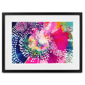 Cosmic Bloom Framed Art Print Cosmic Bloom Framed Art Print wall art product Chromatic Storm Studio