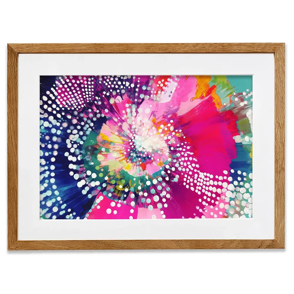 Cosmic Bloom Framed Art Print Cosmic Bloom Framed Art Print wall art product Chromatic Storm Studio